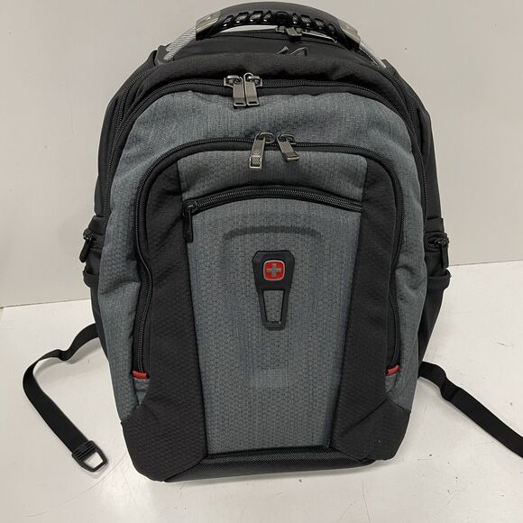 SwissGear Wenger 16” Laptop Backpack black/gray Tech Gear Bag Carry-on